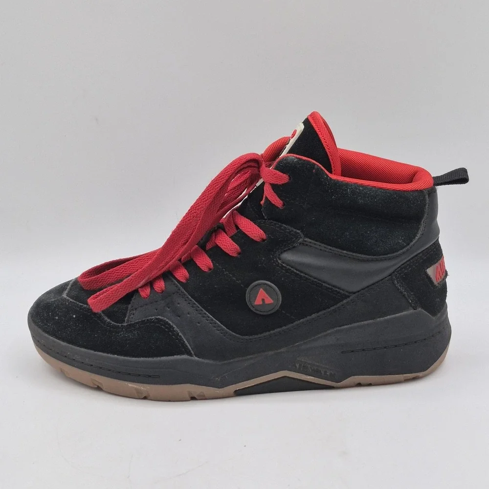 Airwalk Shoes Youth Boys Size 5 Black‎ Red Skate High Top Sneakers BBAK43GX002